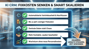 KI CRM für kleine Unternehmen Kosten senken